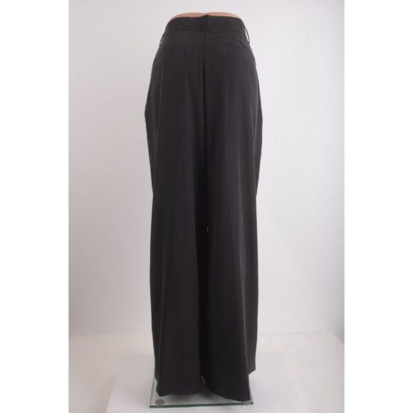 Zara Womans Pants trouser Size L Black Wide Leg High Waist 5427/420 NWT - Picture 4 of 7